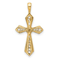 10K Passion Cross Pendant Mounting