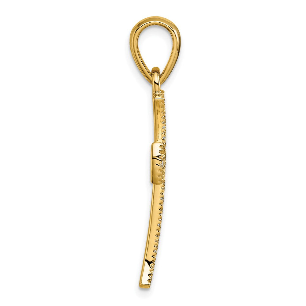 14k  3/8ct. Diamond Cross Pendant