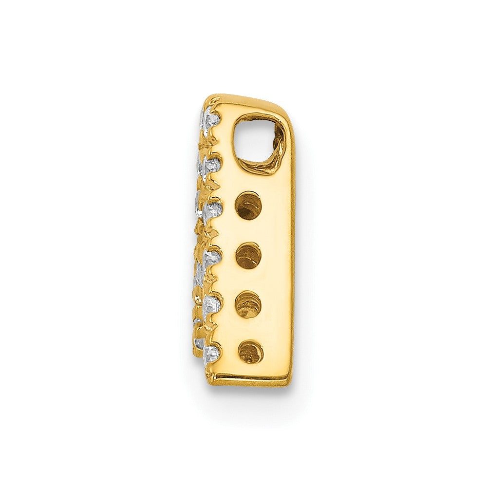 10K  Diamond Letter A Initial Charm