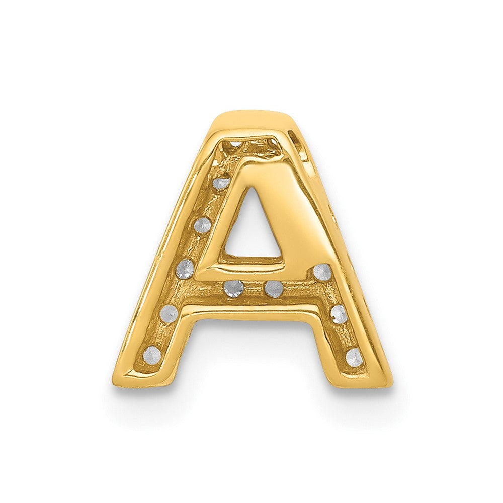 10K  Diamond Letter A Initial Charm