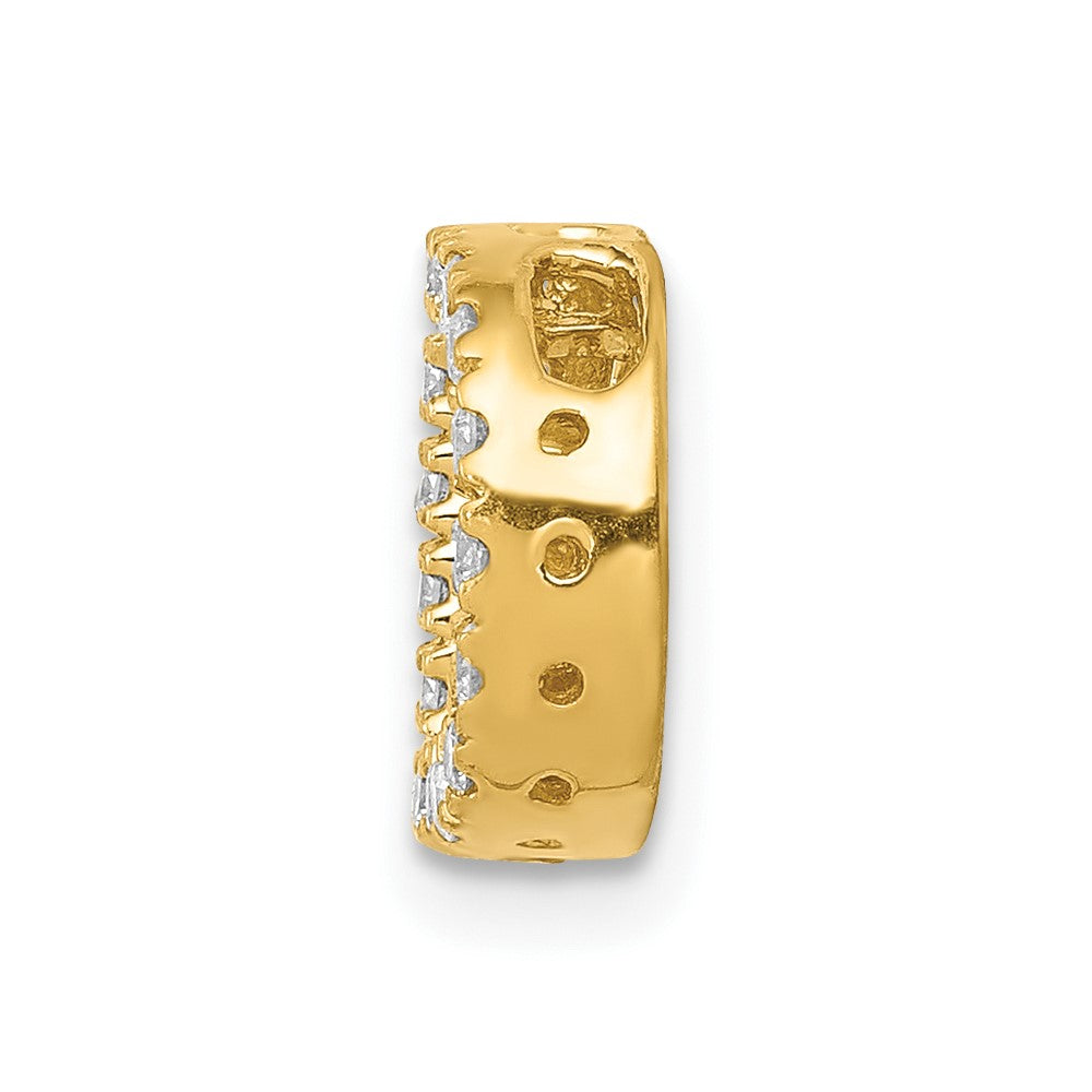 10K  Diamond Letter D Initial Charm