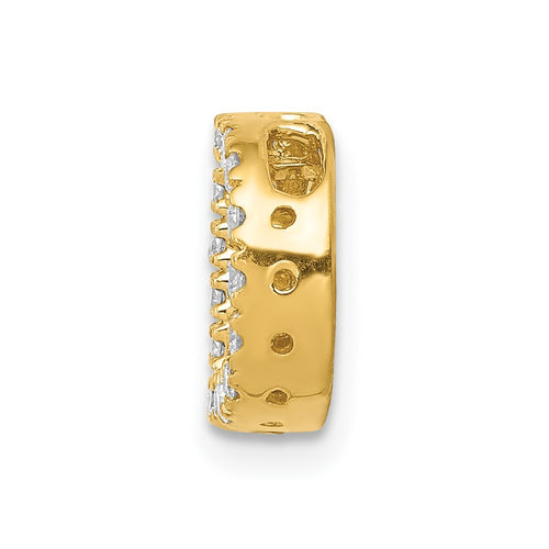 10K  Diamond Letter D Initial Charm