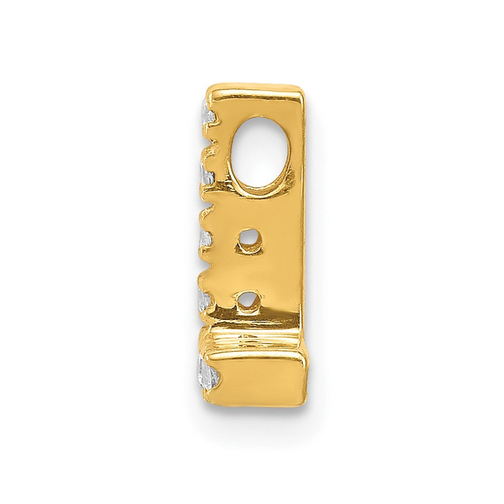 10K  Diamond Letter L Initial Charm
