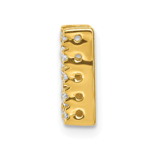 10K  Diamond Letter N Initial Charm