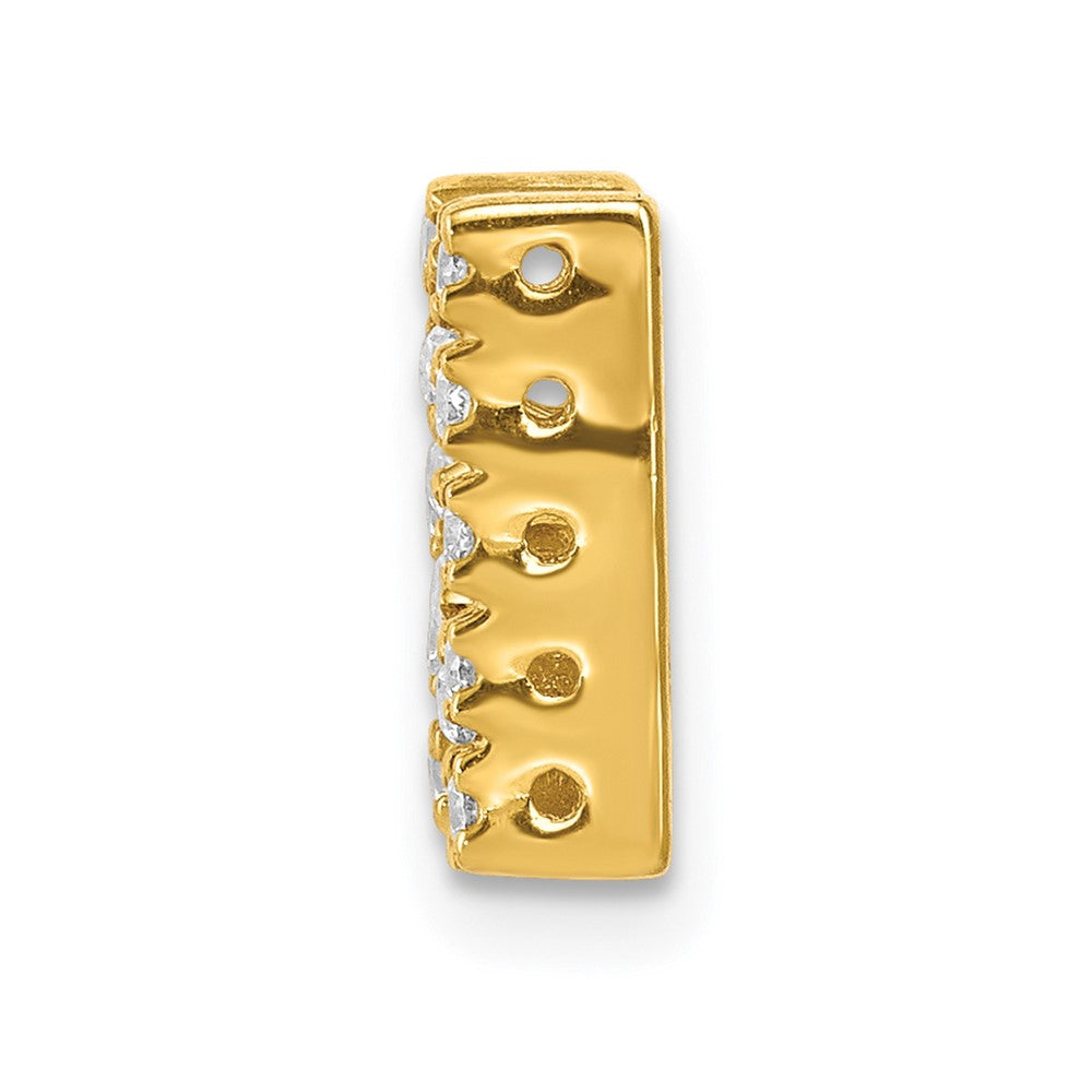 14K  Diamond Letter N Initial Charm