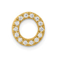 10K  Diamond Letter O Initial Charm