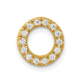 14K  Diamond Letter O Initial Charm