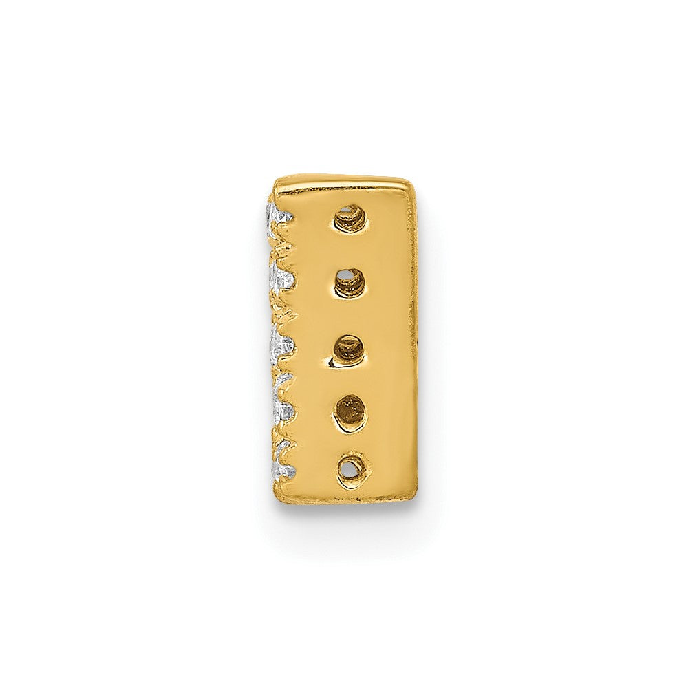 10K  Diamond Letter W Initial Charm