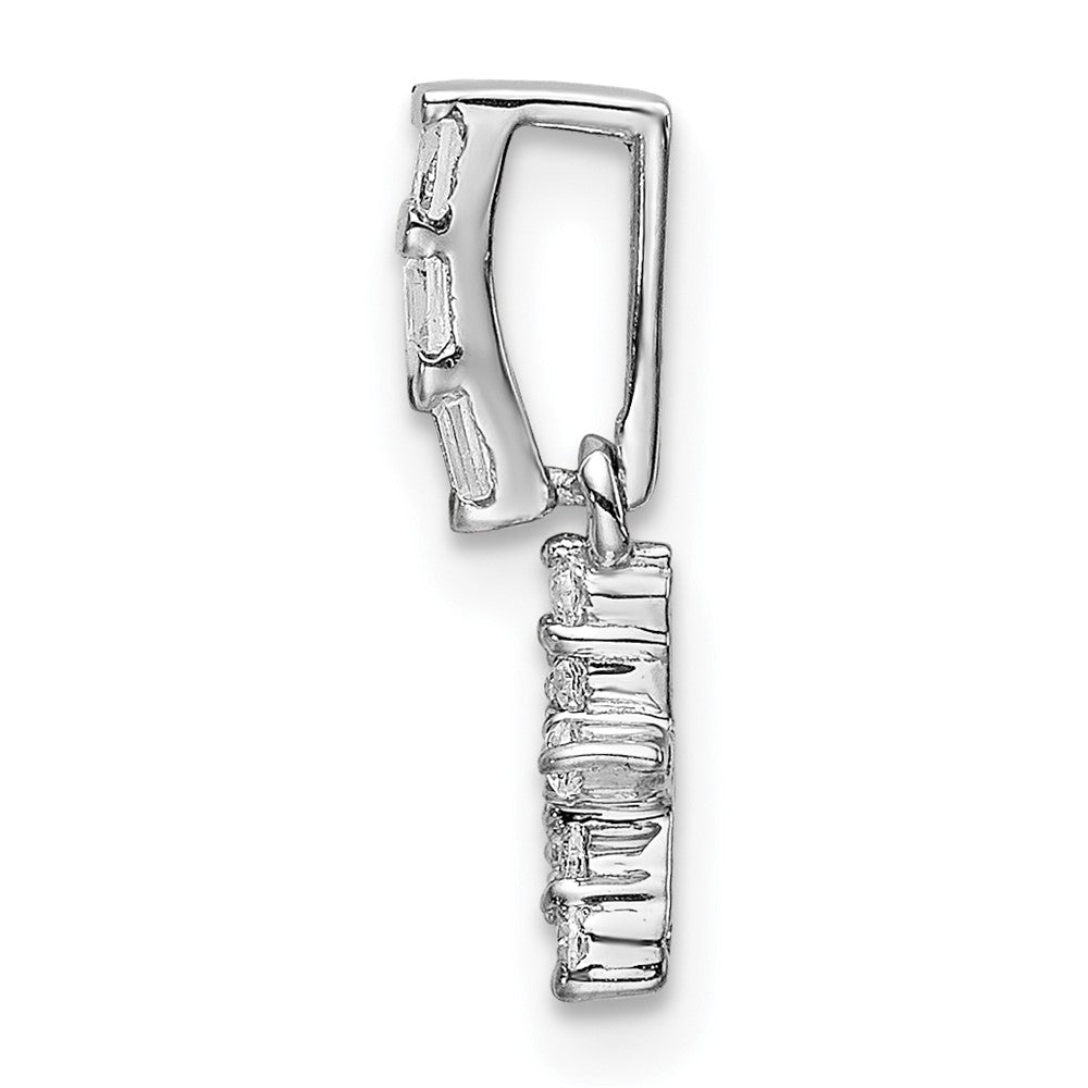 14k White Gold Diamond Star Pendant