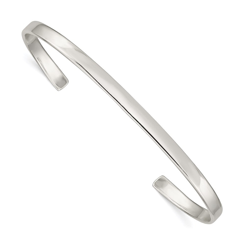 Sterling Silver 3mm Cuff Bangle