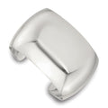 Sterling Silver Polished 40mm Domed Cuff Bangle