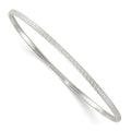 Sterling Silver Polished and Textured Greek Key Slip On Bangle