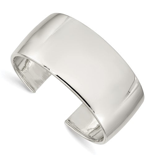 Sterling Silver 30mm Cuff Bangle Bracelet