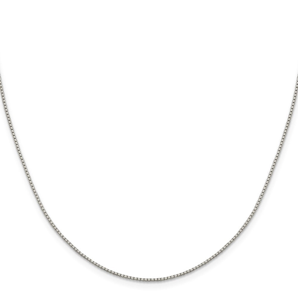Sterling Silver 1.15mm 8 Sided w/2in ext. Box Chain