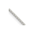 Sterling Silver 1.15mm 8 Sided w/2in ext. Box Chain