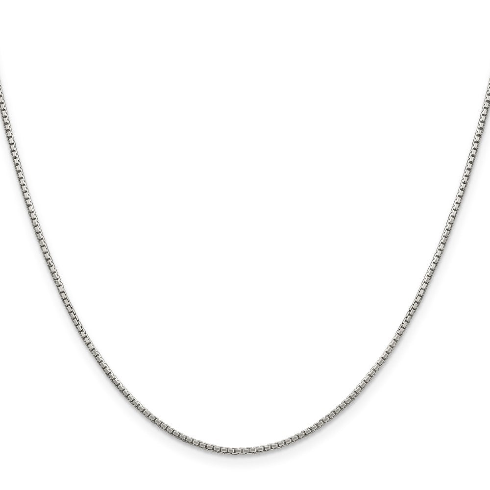 Sterling Silver 1.35mm 8 Sided w/2in ext. Box Chain