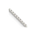 Sterling Silver 1.35mm 8 Sided w/4in ext. Box Chain