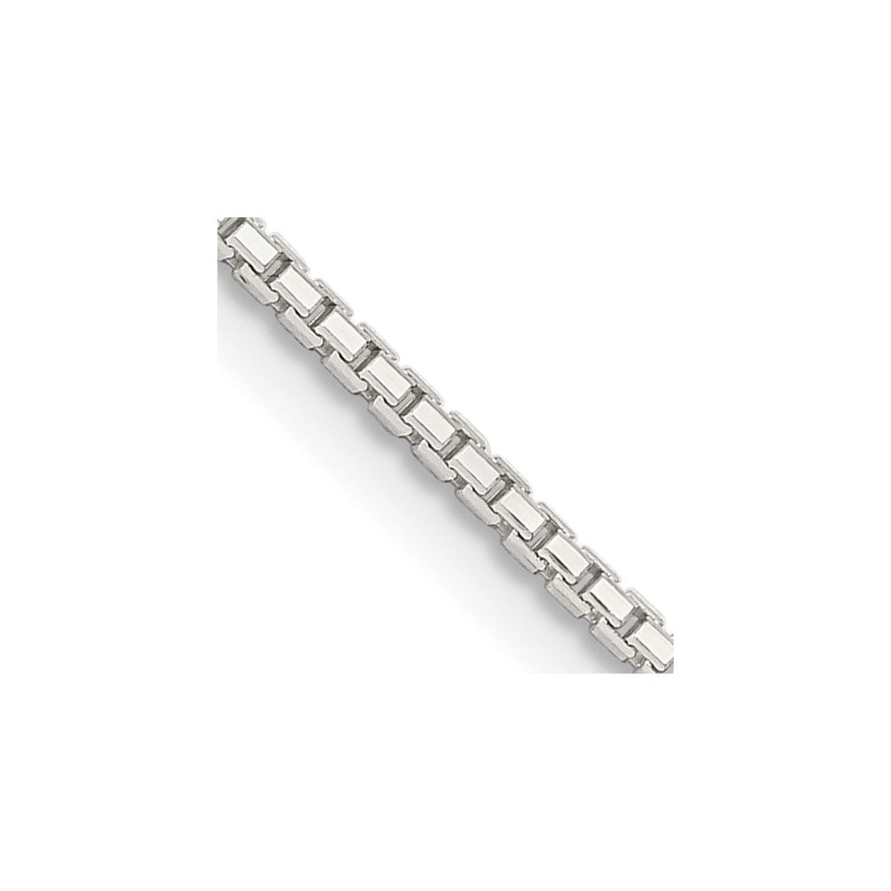 Sterling Silver 1.35mm 8 Sided w/4in ext. Box Chain