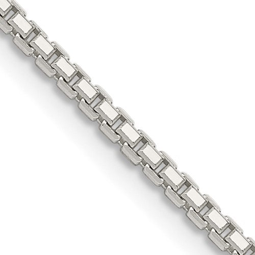 Sterling Silver 1.7mm 8 Sided Box Chain