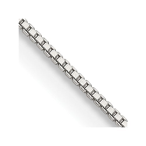 Sterling Silver .8mm Box Chain w/2in ext.