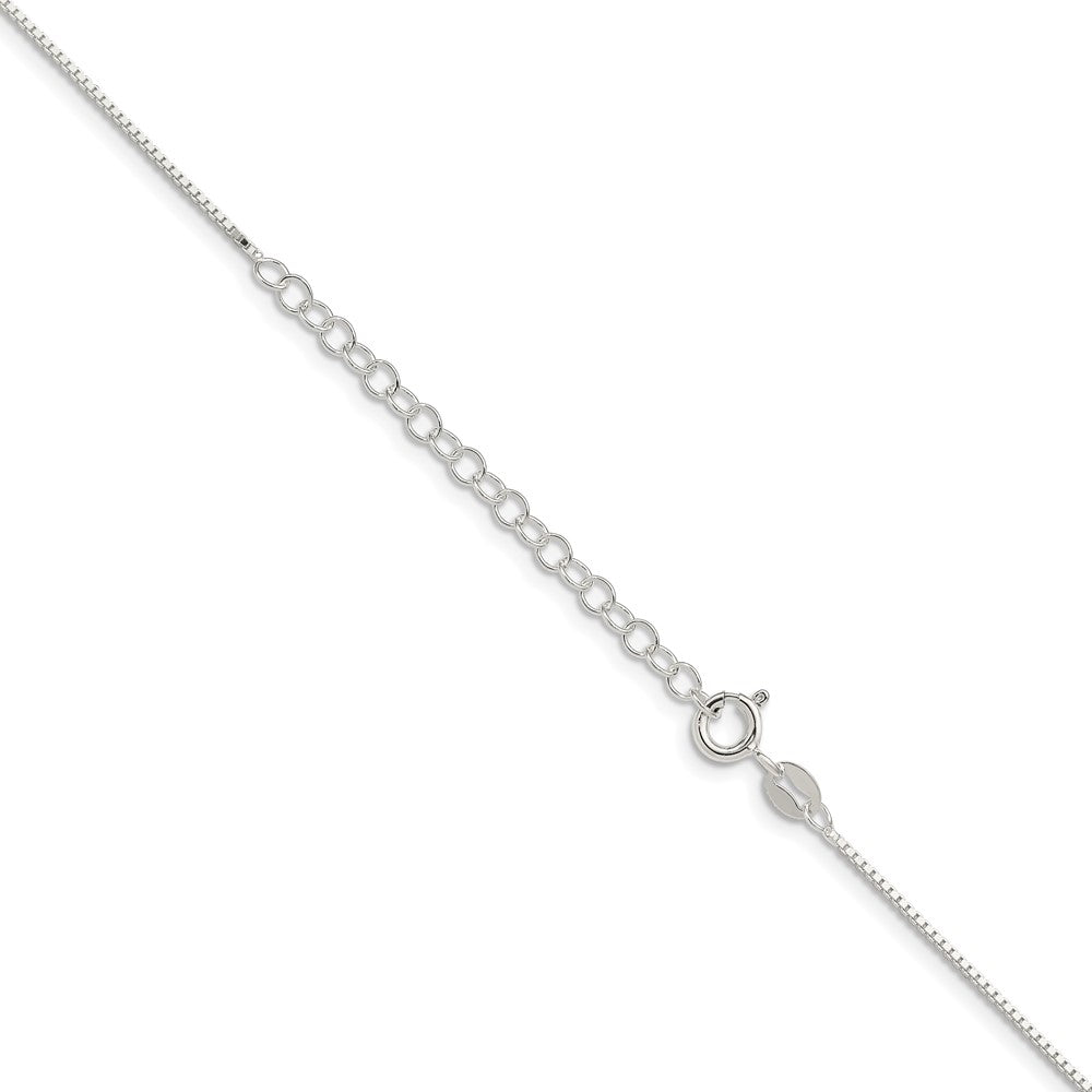 Sterling Silver .9mm Box Chain w/2in ext.