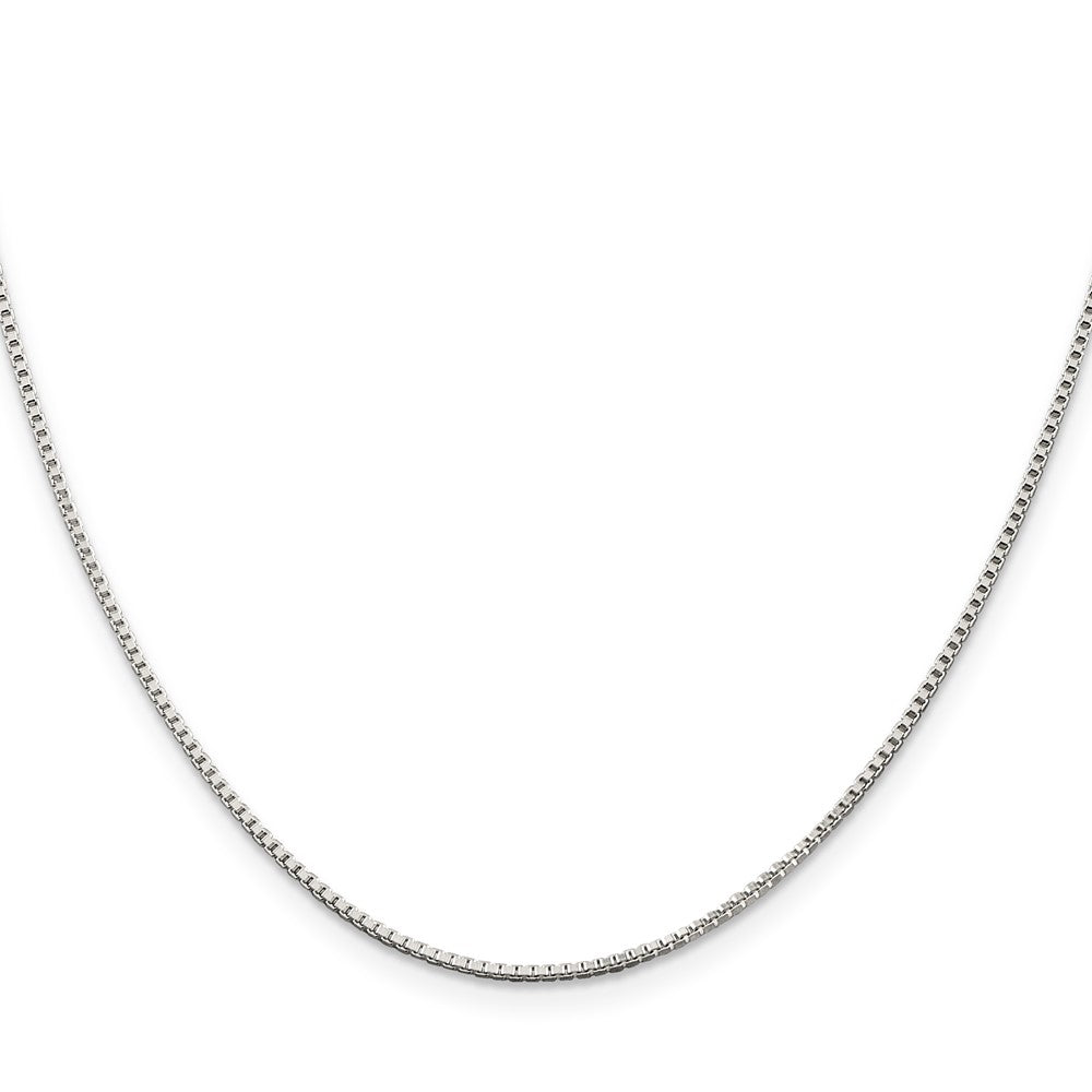 Sterling Silver 1.25mm Box Chain w/4in ext.