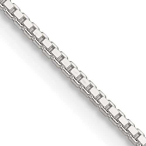 Sterling Silver 1.25mm Box Chain w/2in ext.