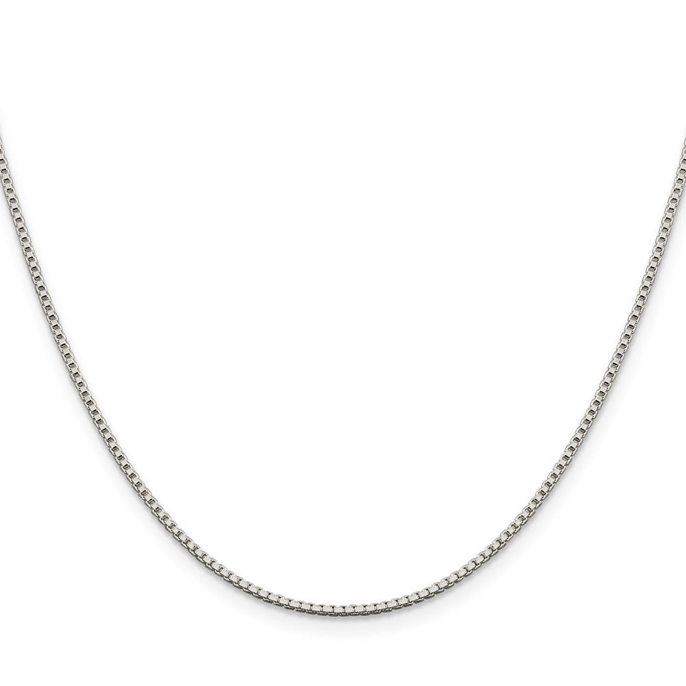 Sterling Silver 1.4mm Box Chain w/2in ext.