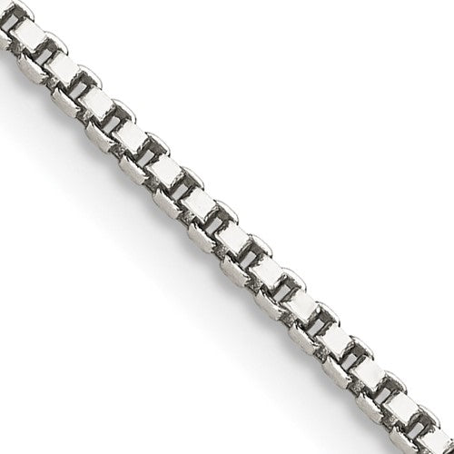 Sterling Silver 1.4mm Box Chain w/2in ext.
