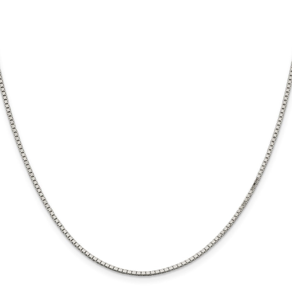 Sterling Silver 1.5mm Box Chain w/4in ext.