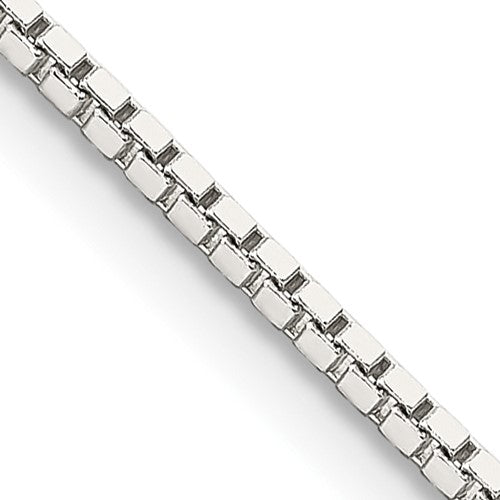 Sterling Silver 1.5mm Box Chain w/2in ext.