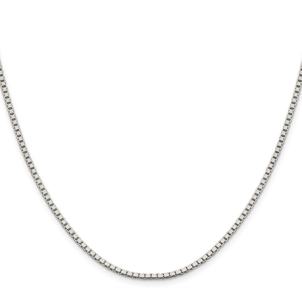 Sterling Silver 1.9mm Box Chain w/2in ext.