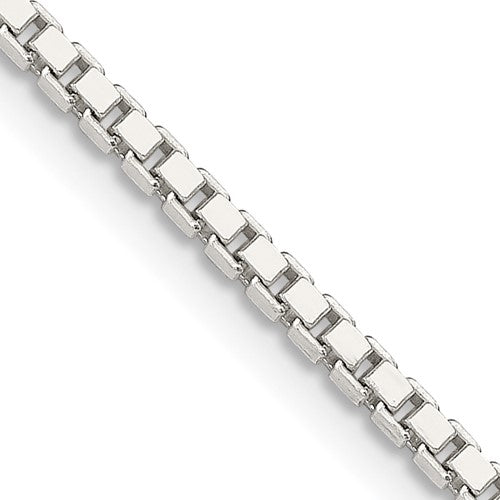 Sterling Silver 1.9mm Box Chain w/2in ext.
