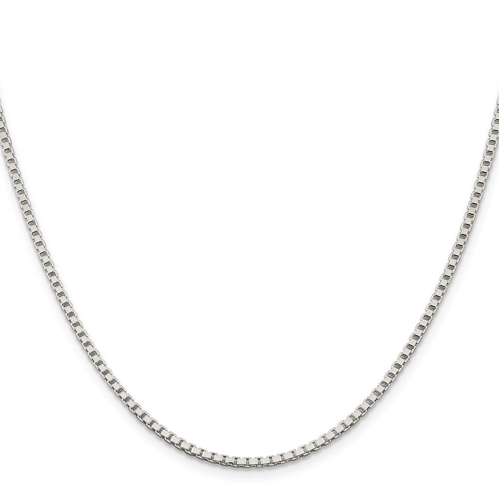 Sterling Silver 2mm Box Chain w/4in ext.