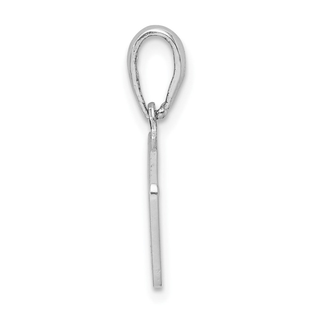 Sterling Silver Polished 4 Aces Good Luck Playing Cards Pendant