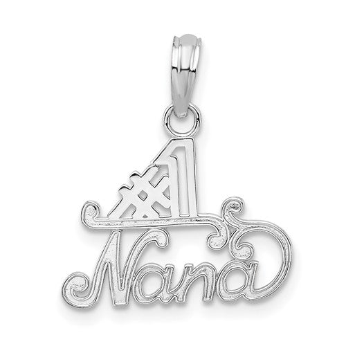 Sterling Silver Polished #1 NANA Pendant