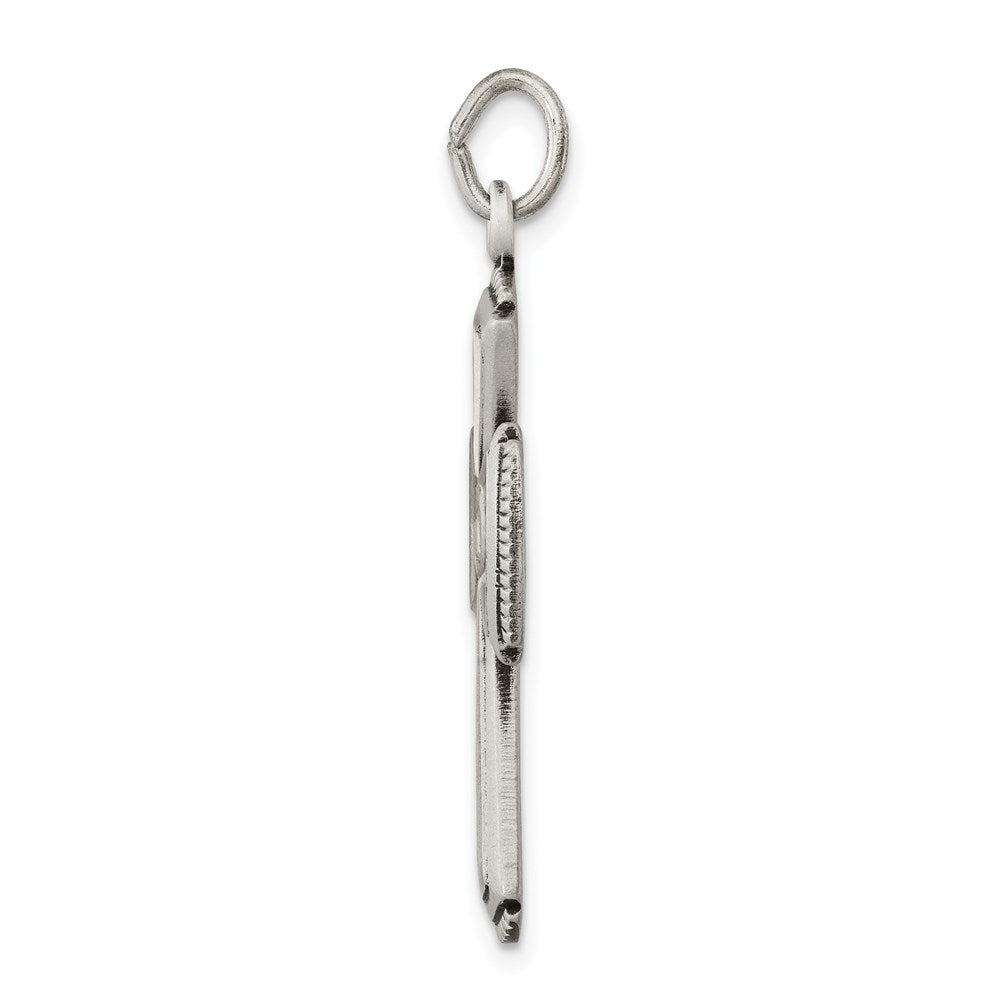 Sterling Silver Antiqued Cross Pendant