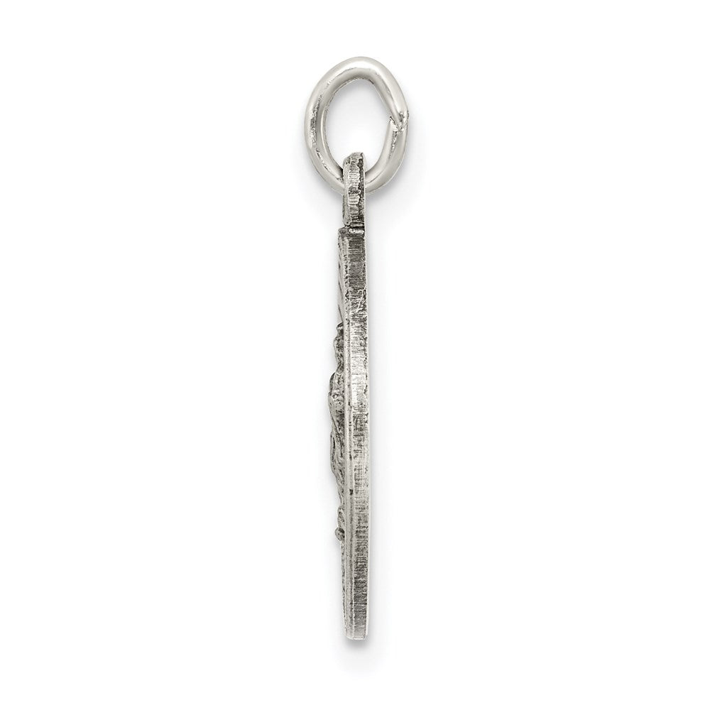 Sterling Silver Antiqued Our Lady of Guadalupe Medal