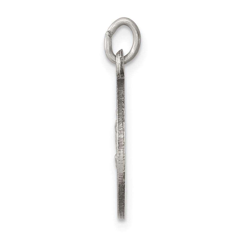 Sterling Silver Antiqued Our Lady of Fatima Medal