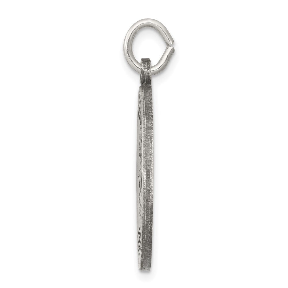Sterling Silver Antiqued Saint Joseph Medal