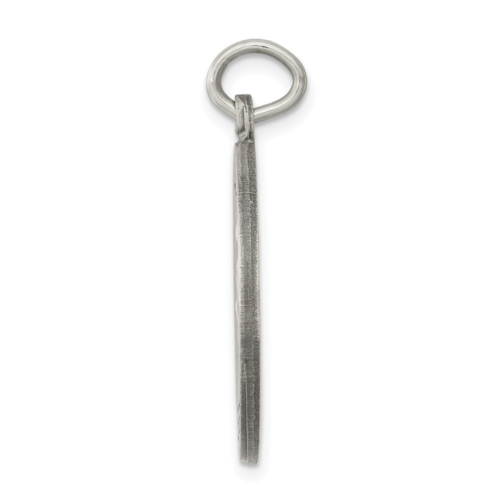 Sterling Silver Antiqued Saint Luke Medal