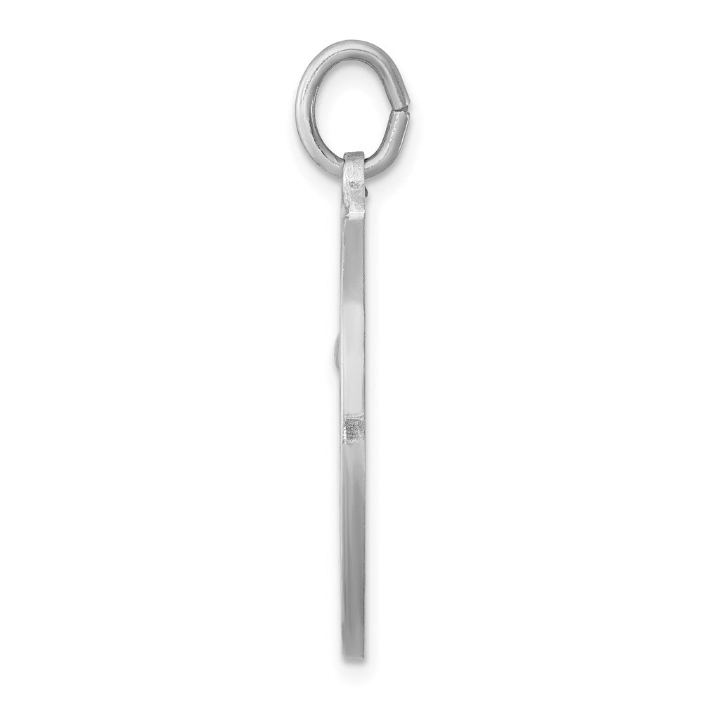 Sterling Silver Rhodium-plated Saint Anthony Medal