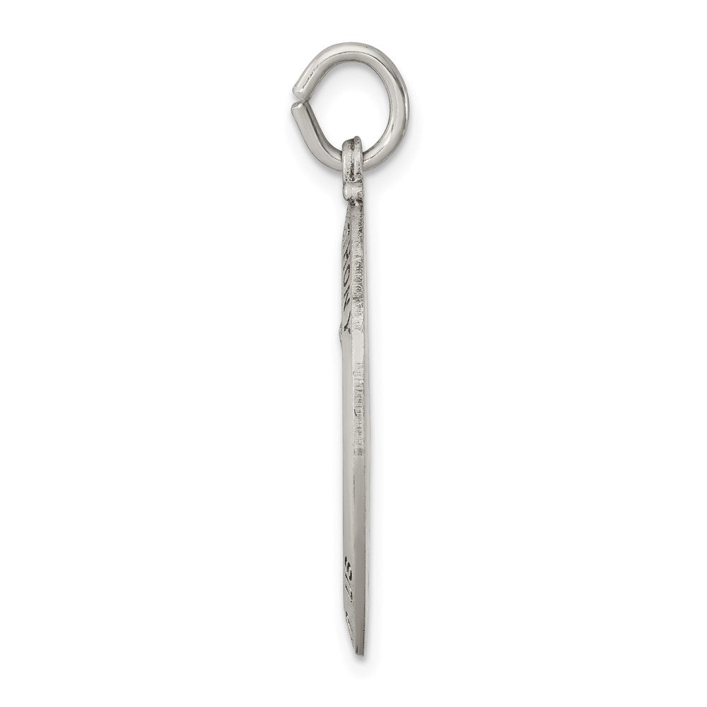 Sterling Silver Antiqued Saint Anthony Medal