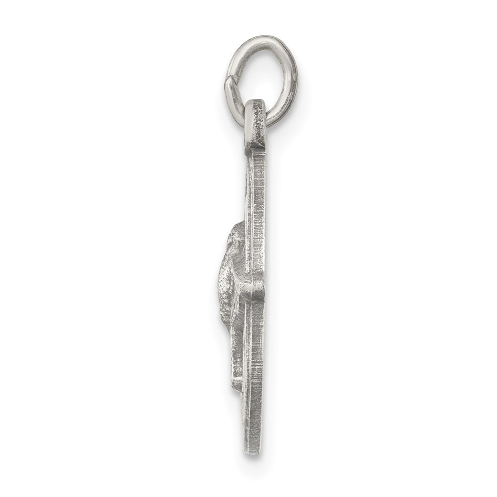 Sterling Silver Antiqued Holy Spirit Medal