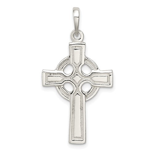 Sterling Silver Polished Cross Pendant