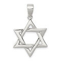 Sterling Silver Polished Star of David Pendant