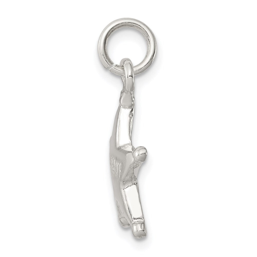 Sterling Silver Sheriff's Badge Charm