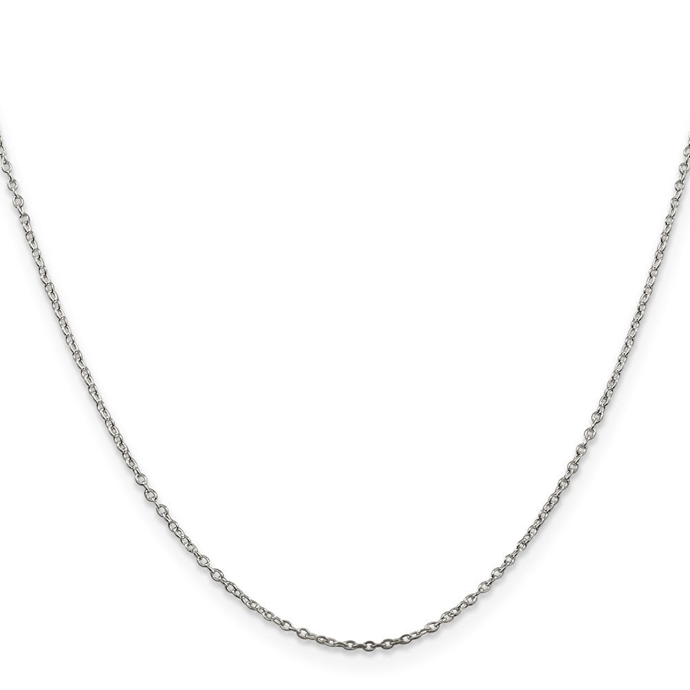 Sterling Silver 1mm Cable Chain w/4in ext.