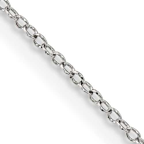 Sterling Silver 1mm Cable Chain w/2in ext.