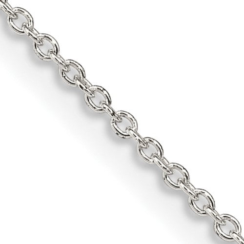 Sterling Silver 1.25mm Cable Chain w/4in ext.